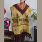 Mexican leather poncho
