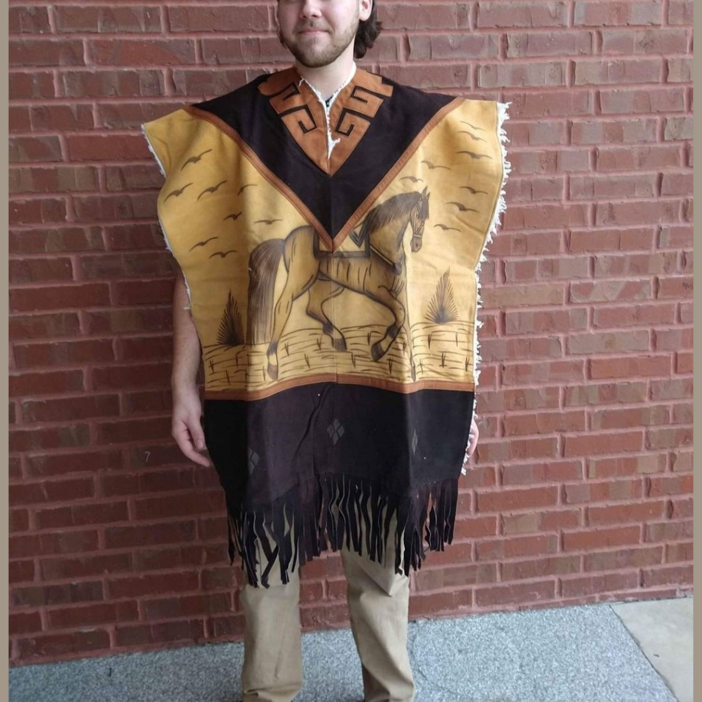 Mexican leather poncho – My Cielito