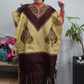 Mexican leather poncho