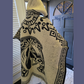 Mexican wool poncho of horses