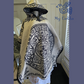 Mexican wool poncho of horses