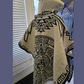Mexican wool poncho of horses