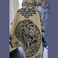 Mexican wool poncho of horses